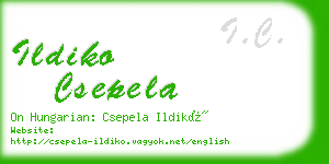 ildiko csepela business card